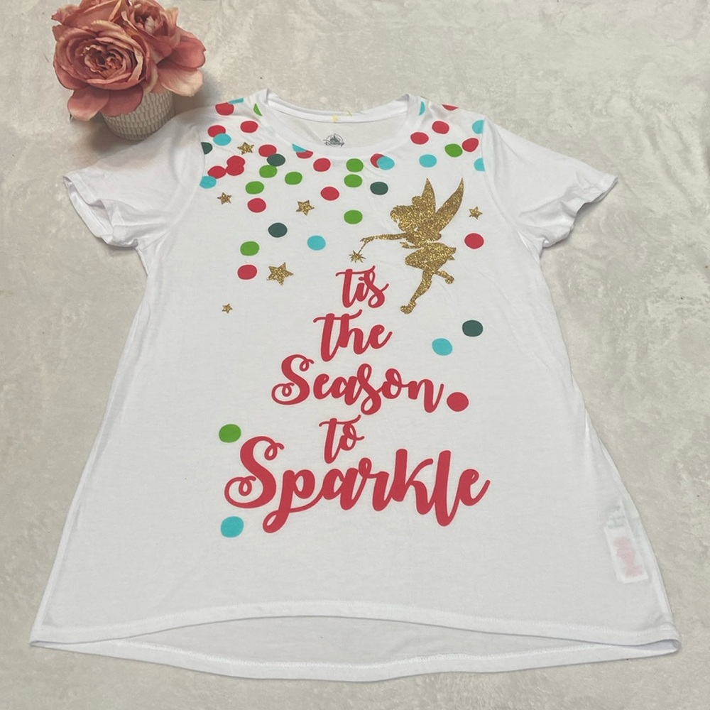 DISNEY Size L T-Shirt “Tis The Season To Sparkle”